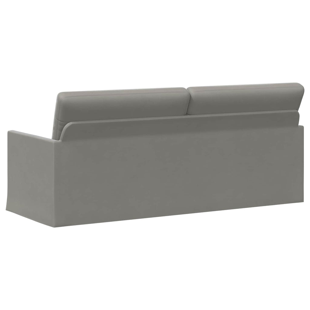 vidaXL Sofa na 3 osoby jasnoszary 190 x 81 x 82 cm Welur