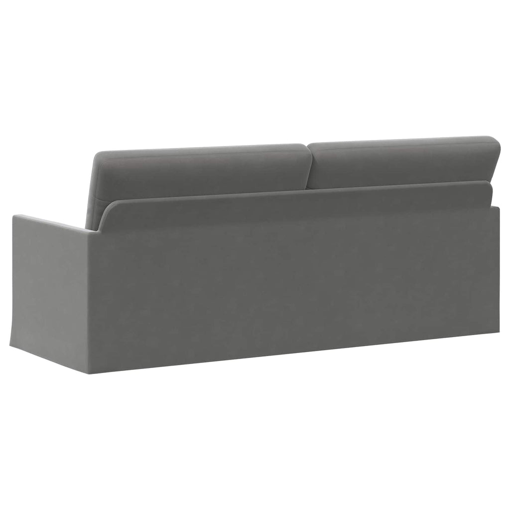 vidaXL Sofa na 3 osoby ciemnoszary 190 x 81 x 82 cm Welur