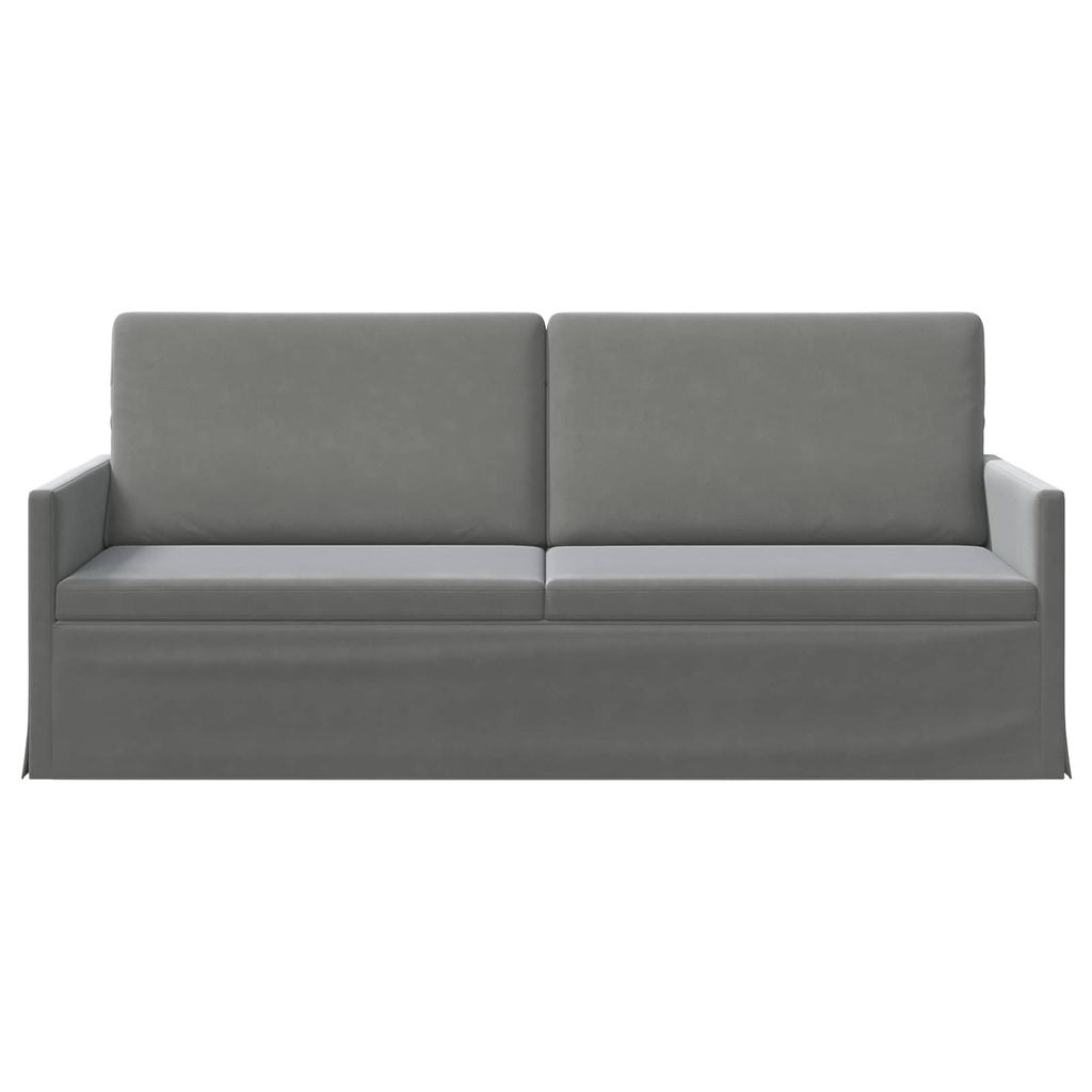 vidaXL Sofa na 3 osoby ciemnoszary 190 x 81 x 82 cm Welur