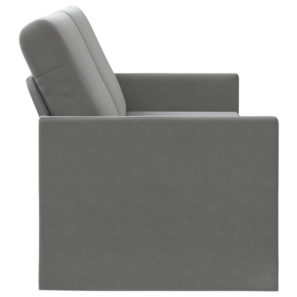 vidaXL Sofa na 3 osoby ciemnoszary 190 x 81 x 82 cm Welur