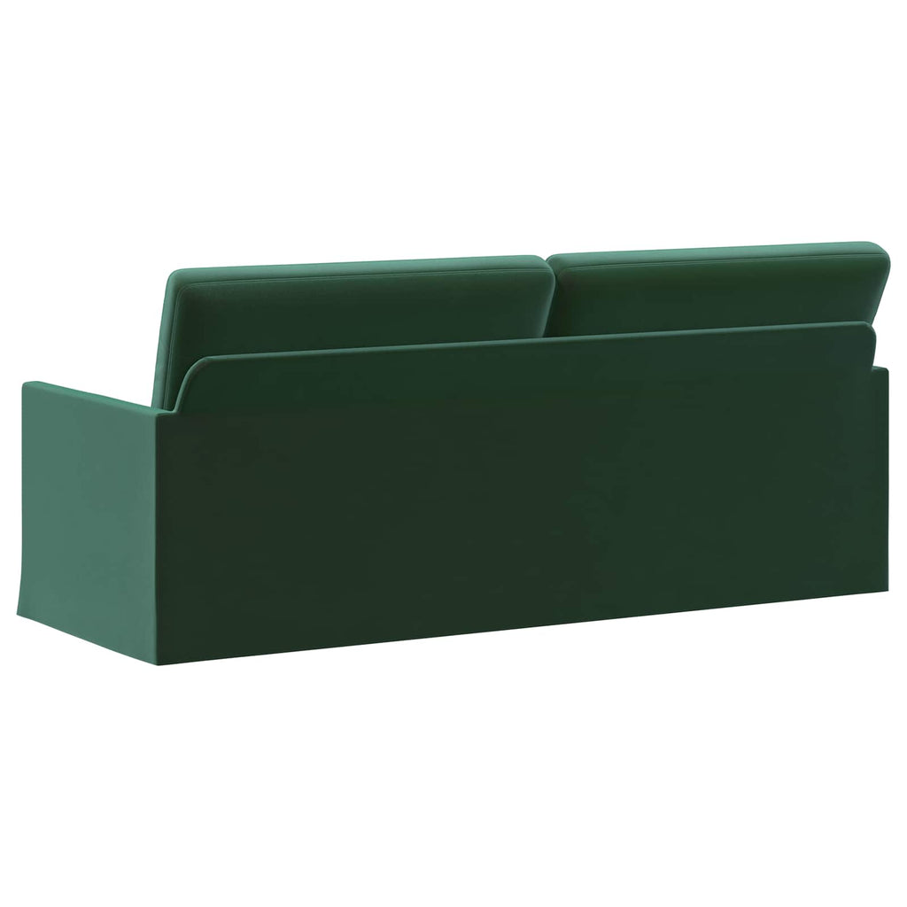 vidaXL Sofa na 3 osoby Ciemnozielony 190 x 81 x 82 cm Welur