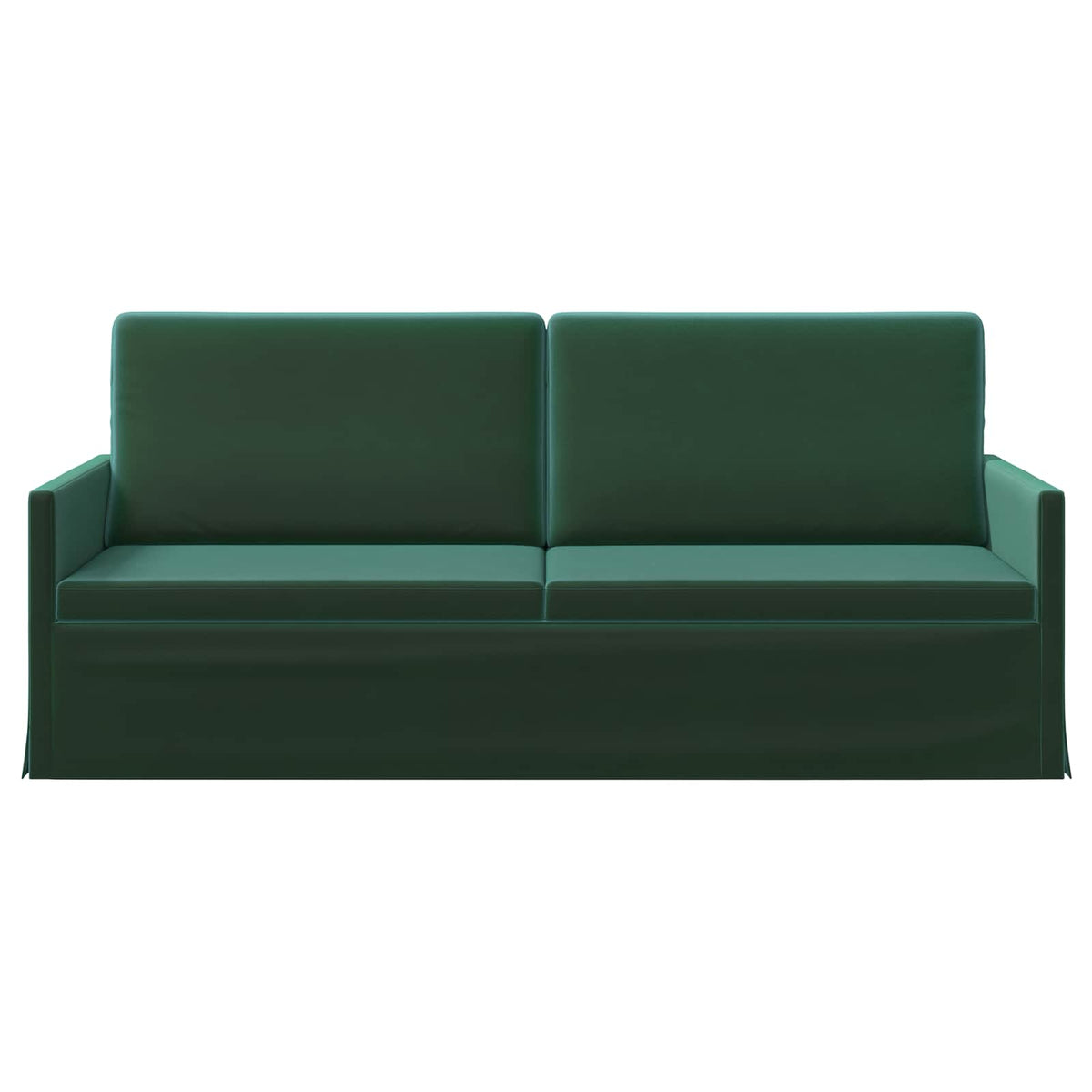 vidaXL Sofa na 3 osoby Ciemnozielony 190 x 81 x 82 cm Welur