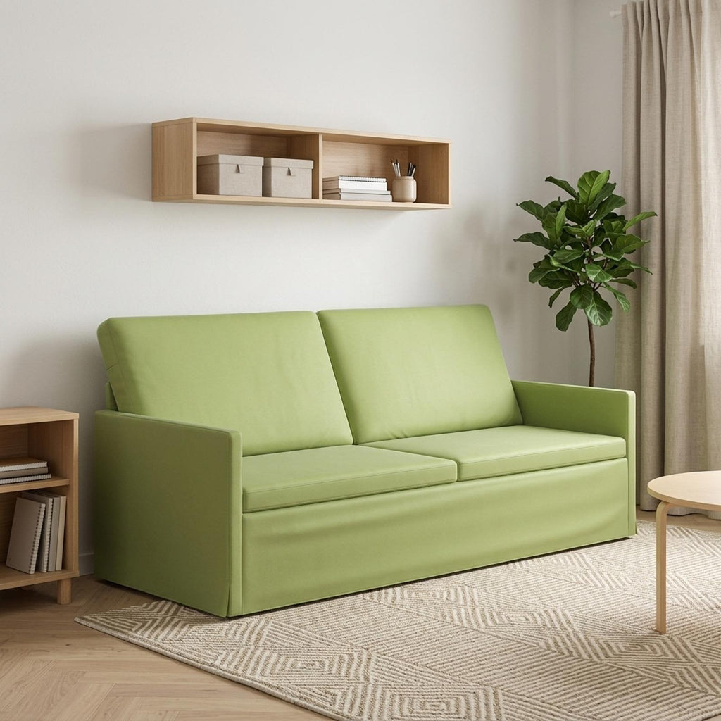 vidaXL Sofa na 3 osoby Jasnozielony 190 x 81 x 82 cm Welur