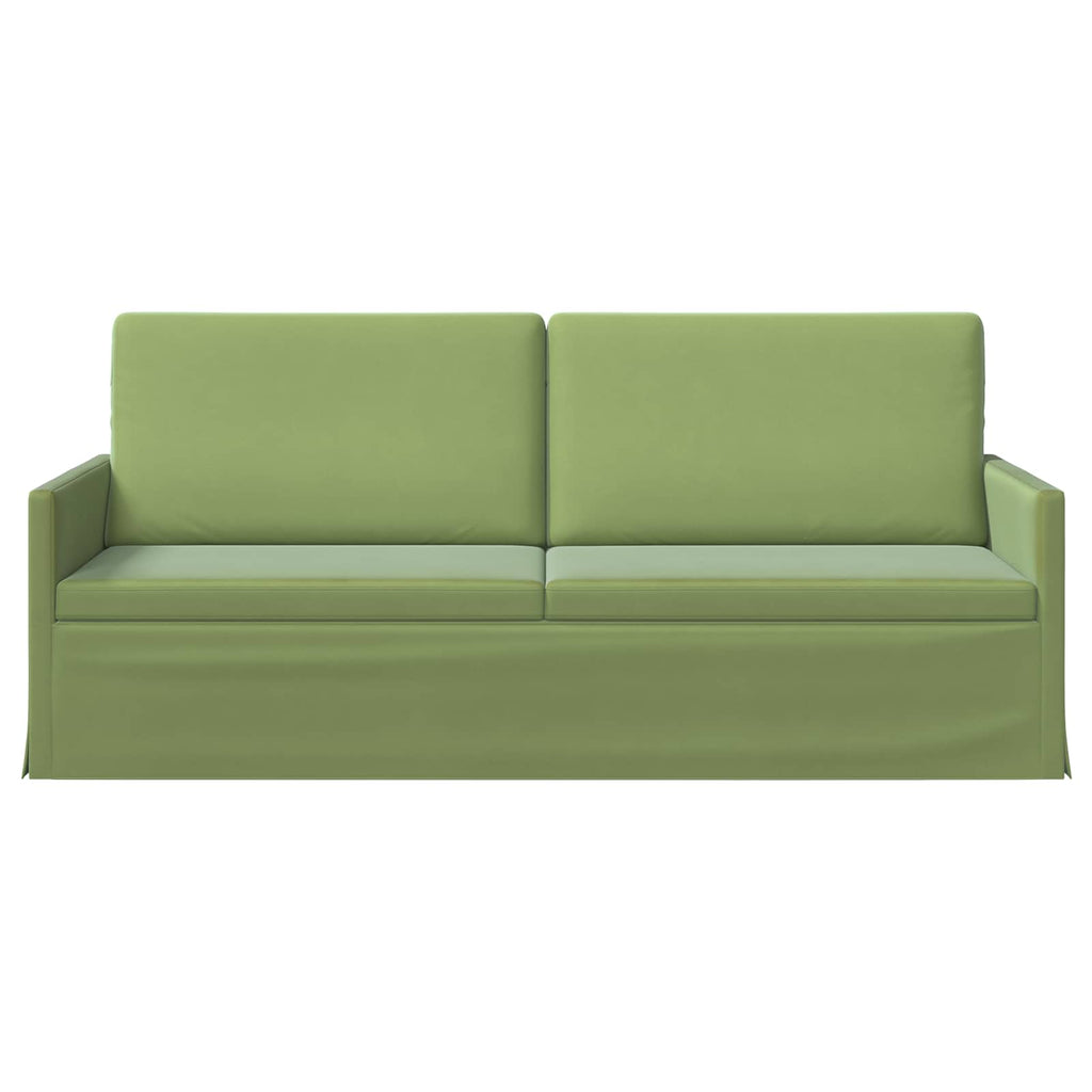 vidaXL Sofa na 3 osoby Jasnozielony 190 x 81 x 82 cm Welur