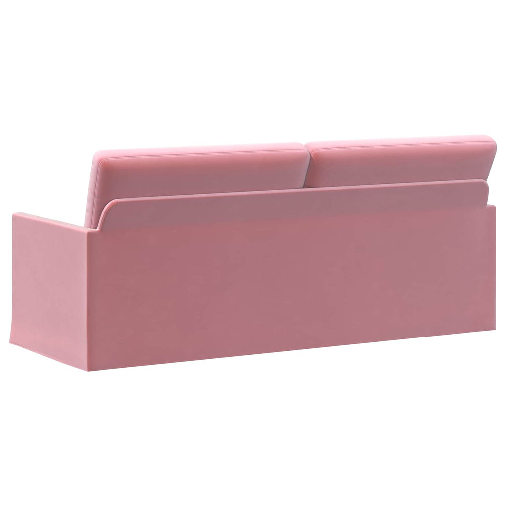 vidaXL Sofa na 3 osoby różowy 190 x 81 x 82 cm Welur