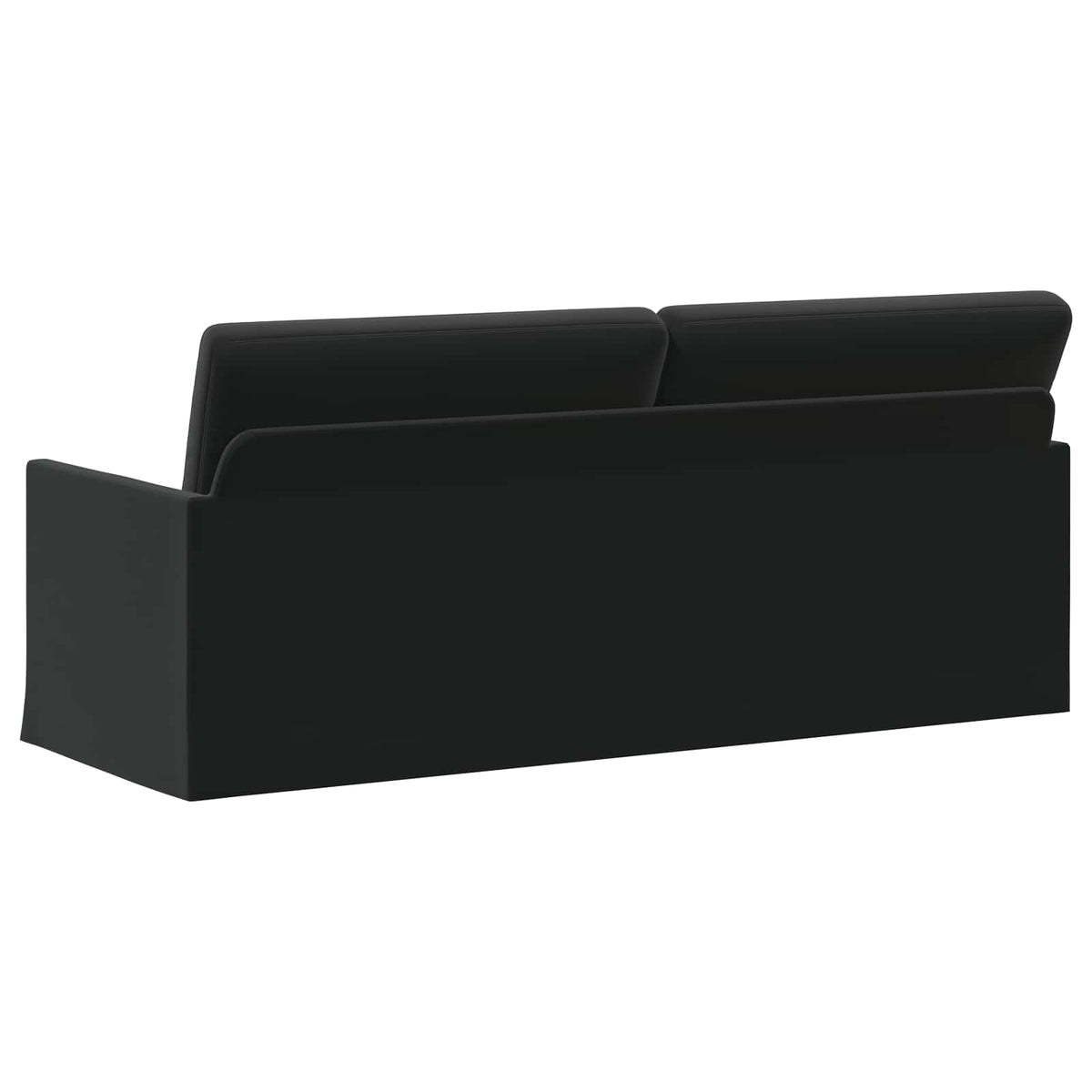 vidaXL Sofa na 3 osoby Czarny 190 x 81 x 82 cm Welur