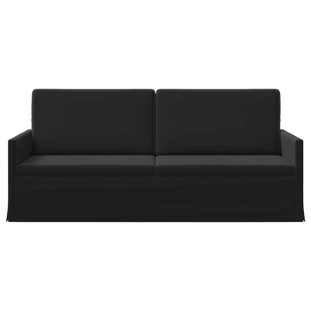 vidaXL Sofa na 3 osoby Czarny 190 x 81 x 82 cm Welur