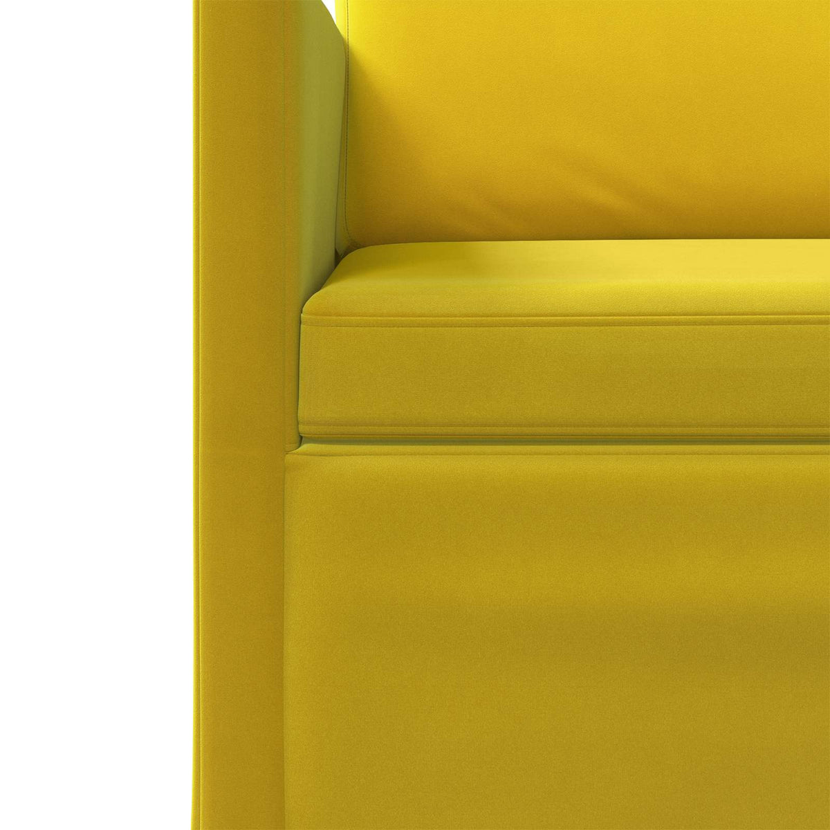 vidaXL Sofa na 3 osoby żółty 190 x 81 x 82 cm Welur
