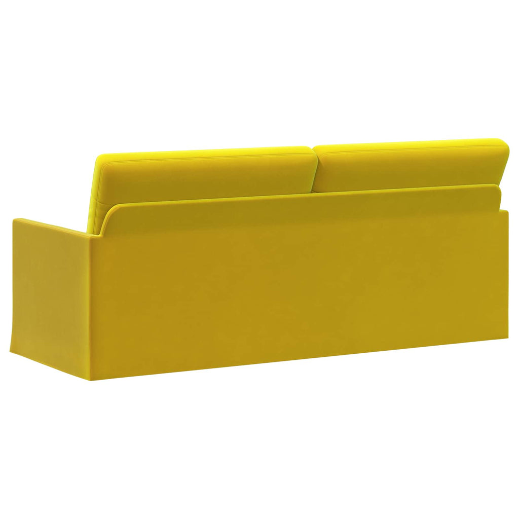 vidaXL Sofa na 3 osoby żółty 190 x 81 x 82 cm Welur