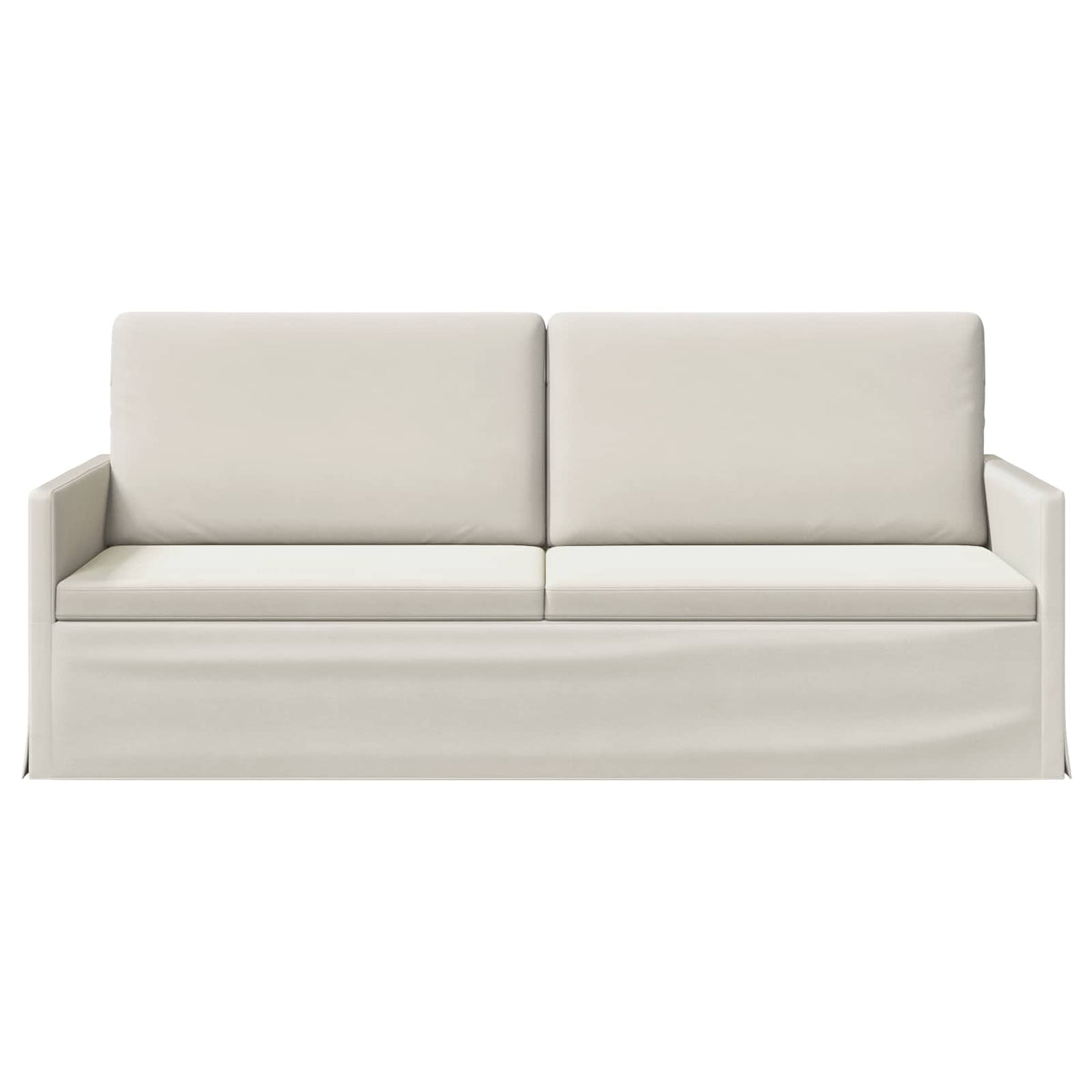 vidaXL Sofa na 3 osoby kremowy 190 x 81 x 82 cm Welur