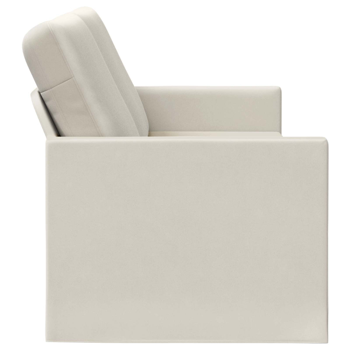 vidaXL Sofa na 3 osoby kremowy 190 x 81 x 82 cm Welur
