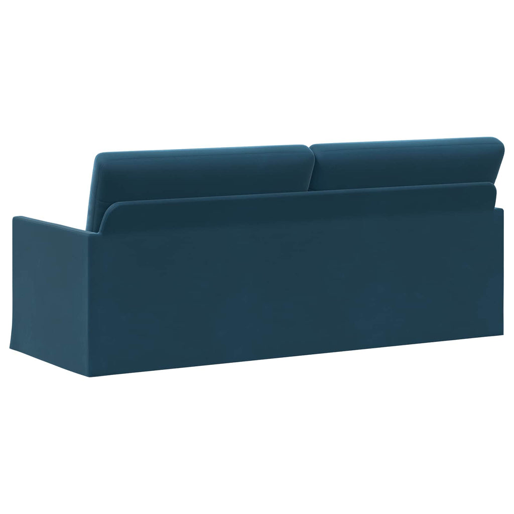 vidaXL Sofa na 3 osoby niebieski 190 x 81 x 82 cm Welur