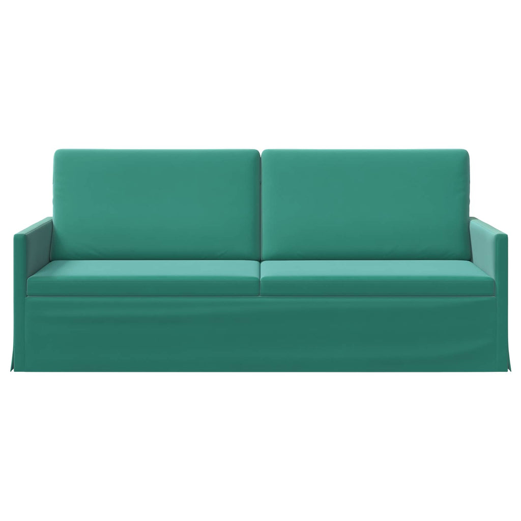 vidaXL Sofa na 3 osoby Turkusowy 190 x 81 x 82 cm Welur