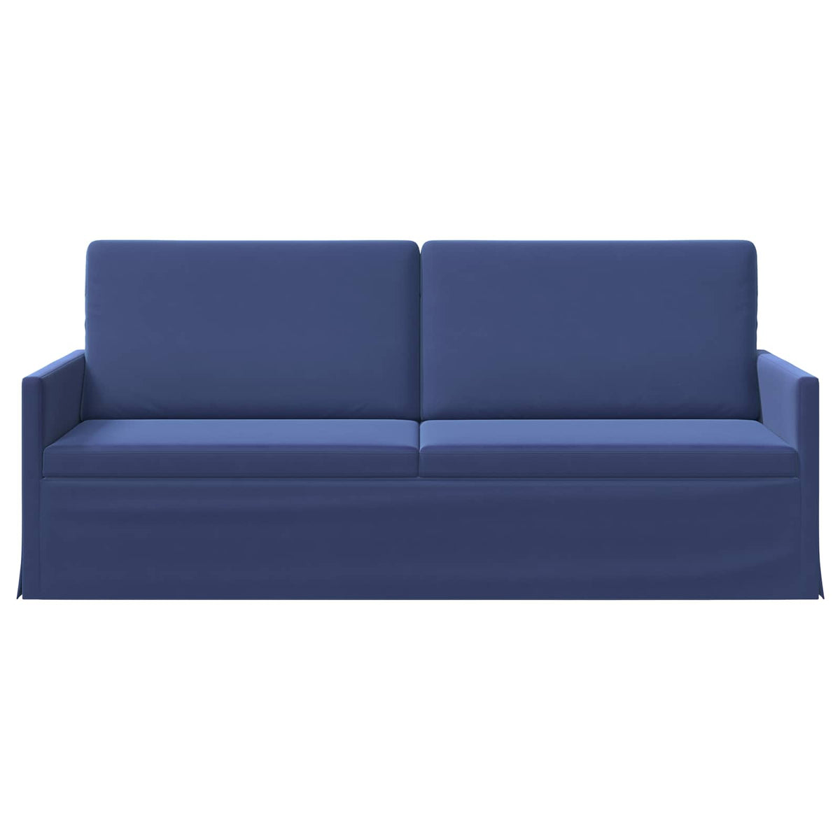 vidaXL Sofa na 3 osoby Niebieski policyjny 190 x 81 x 82 cm Welur