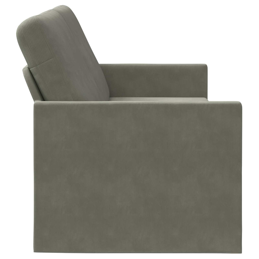 vidaXL Sofa na 3 osoby jasnoszary 190 x 81 x 82 cm Tkanina sztruksowa