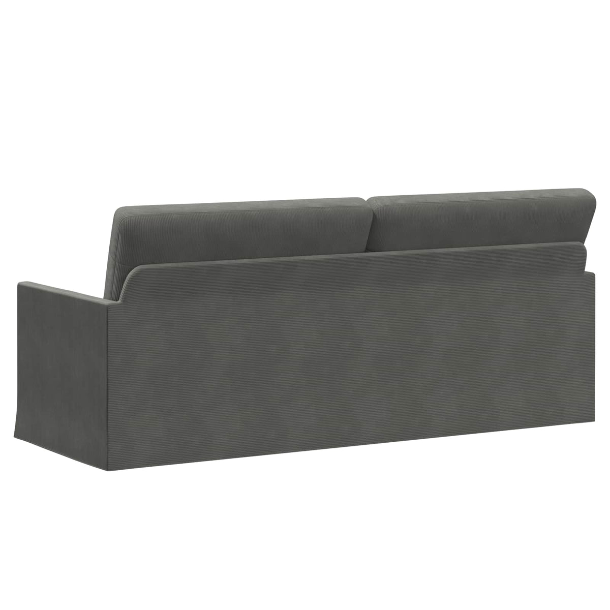 vidaXL Sofa na 3 osoby ciemnoszary 190 x 81 x 82 cm Tkanina sztruksowa