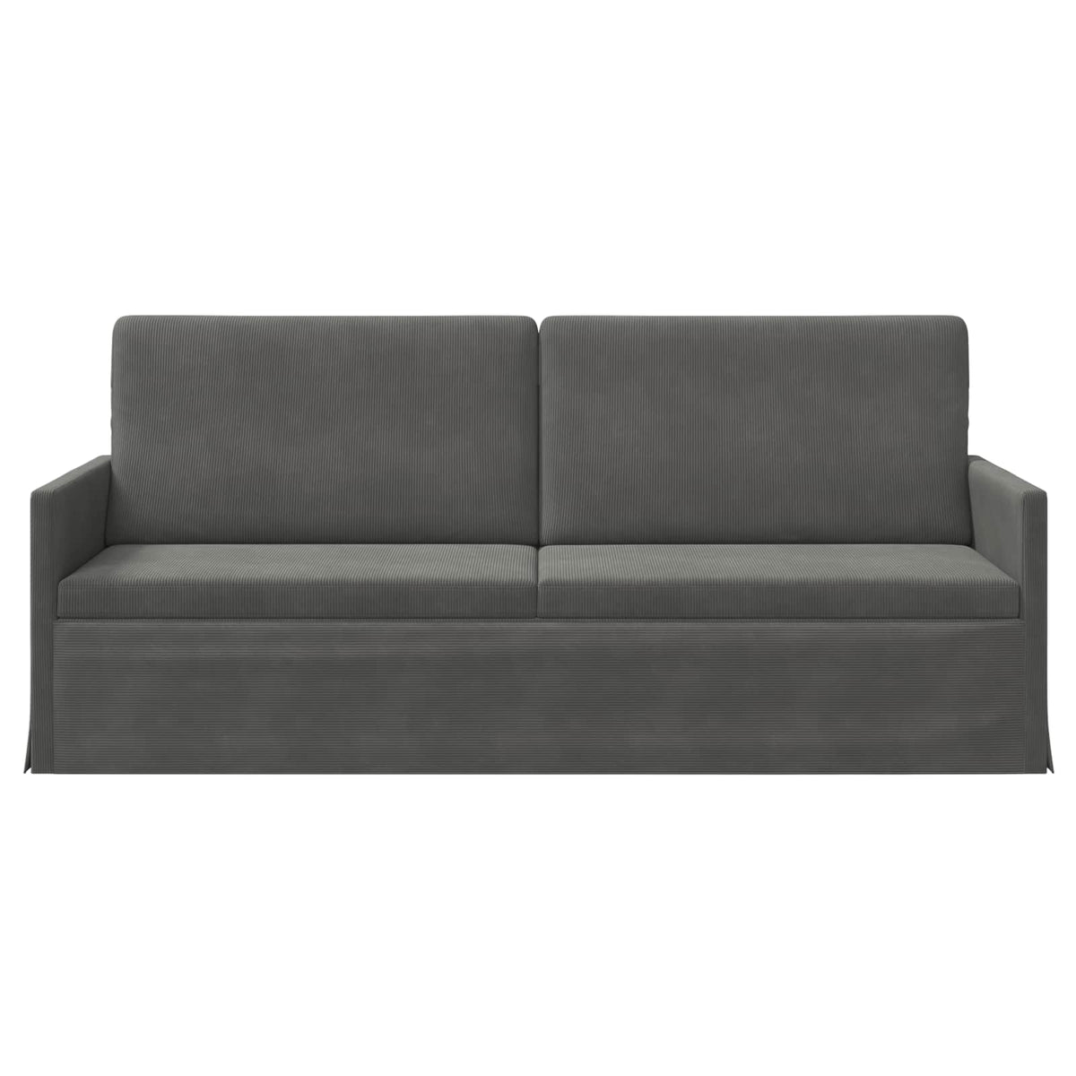vidaXL Sofa na 3 osoby ciemnoszary 190 x 81 x 82 cm Tkanina sztruksowa