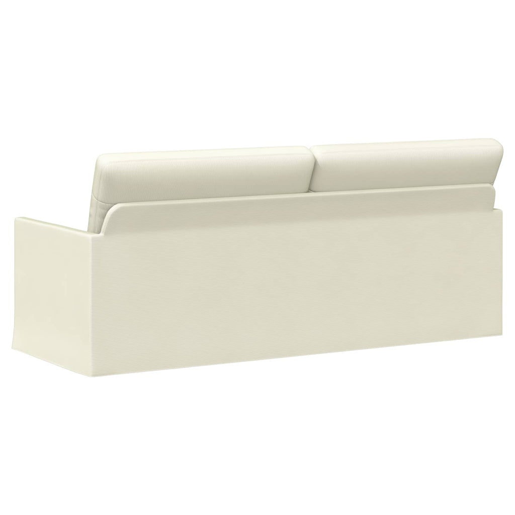 vidaXL Sofa na 3 osoby kremowy 190 x 81 x 82 cm Tkanina sztruksowa