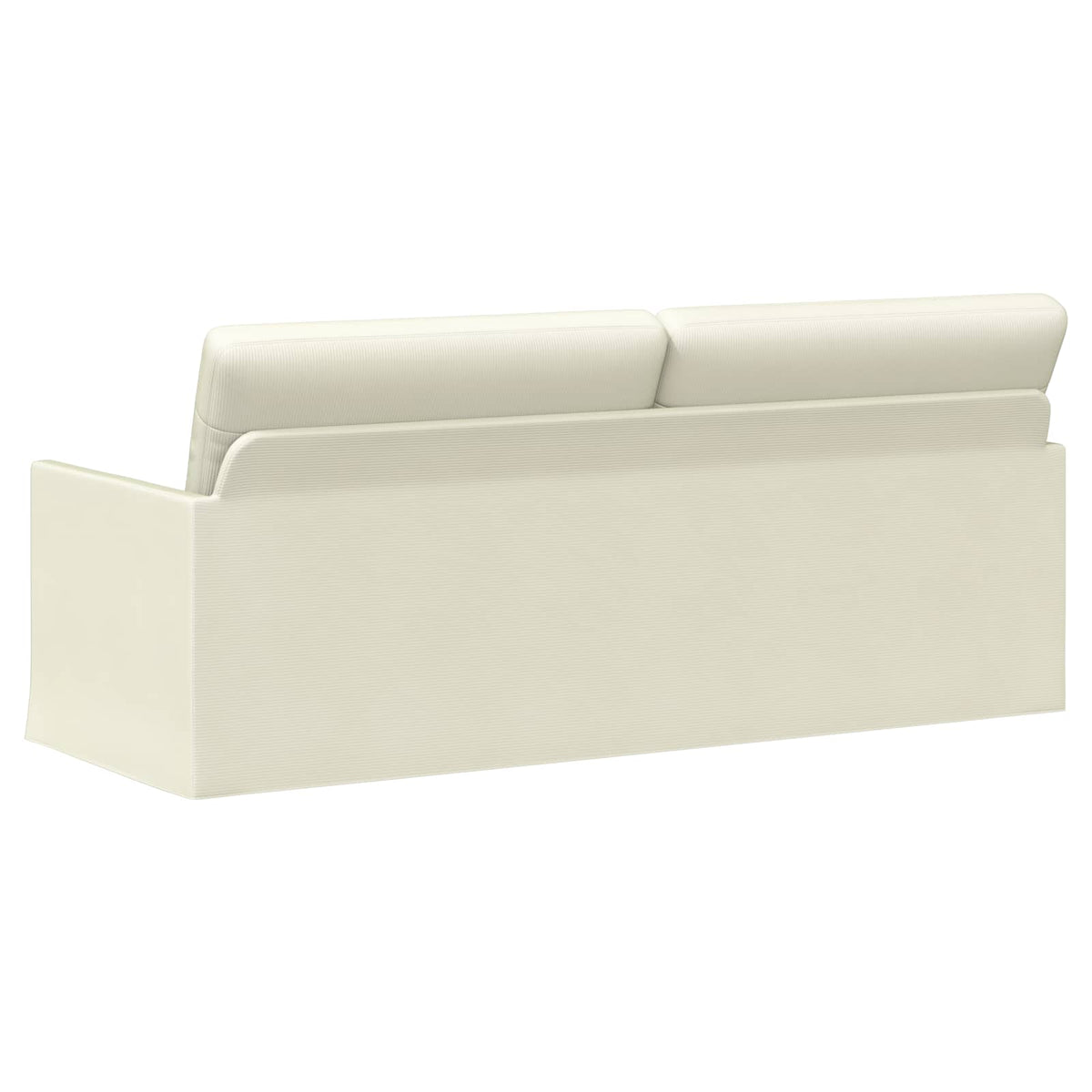 vidaXL Sofa na 3 osoby kremowy 190 x 81 x 82 cm Tkanina sztruksowa