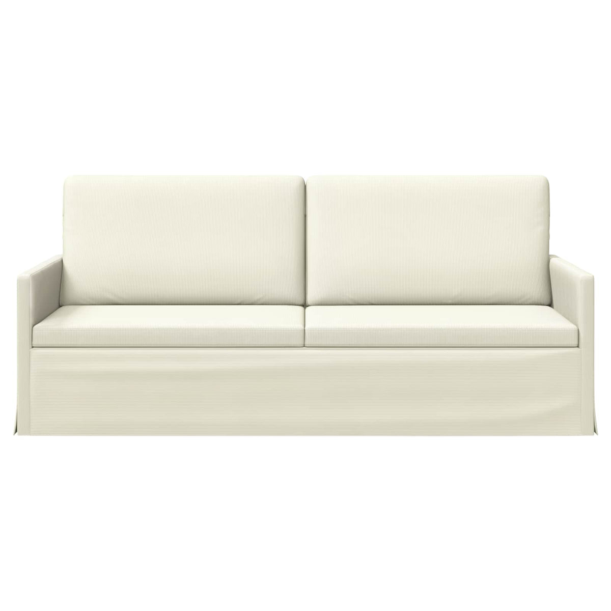 vidaXL Sofa na 3 osoby kremowy 190 x 81 x 82 cm Tkanina sztruksowa