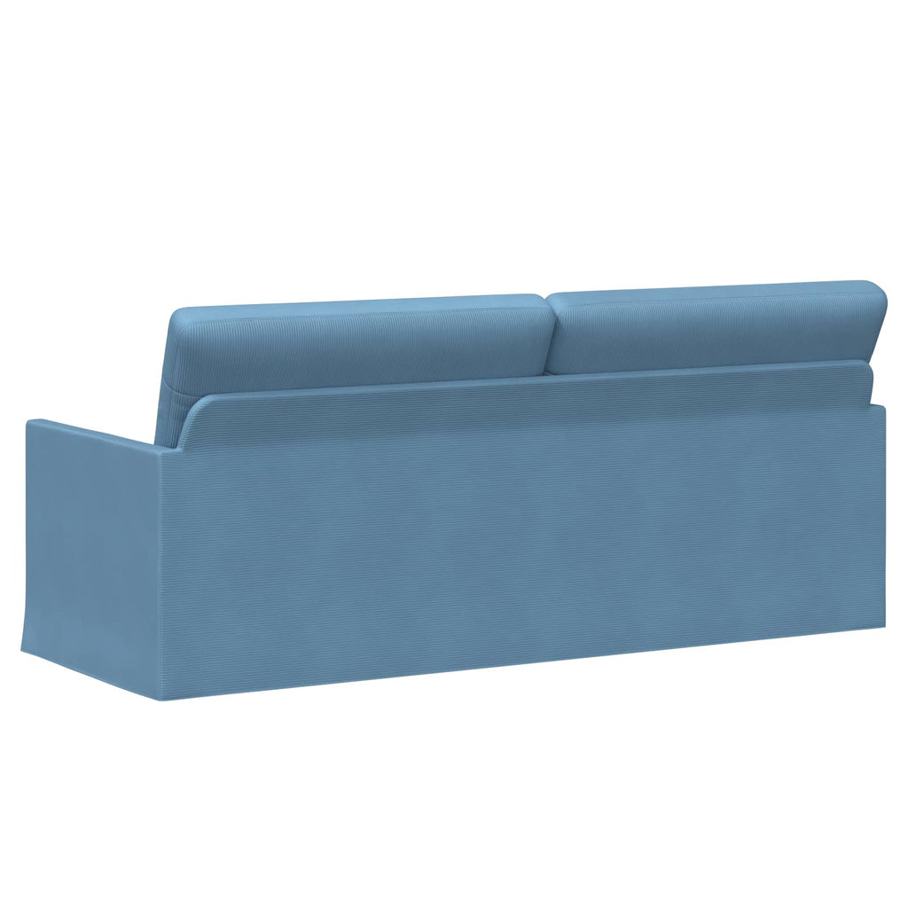 vidaXL Sofa na 3 osoby niebieski 190 x 81 x 82 cm Tkanina sztruksowa