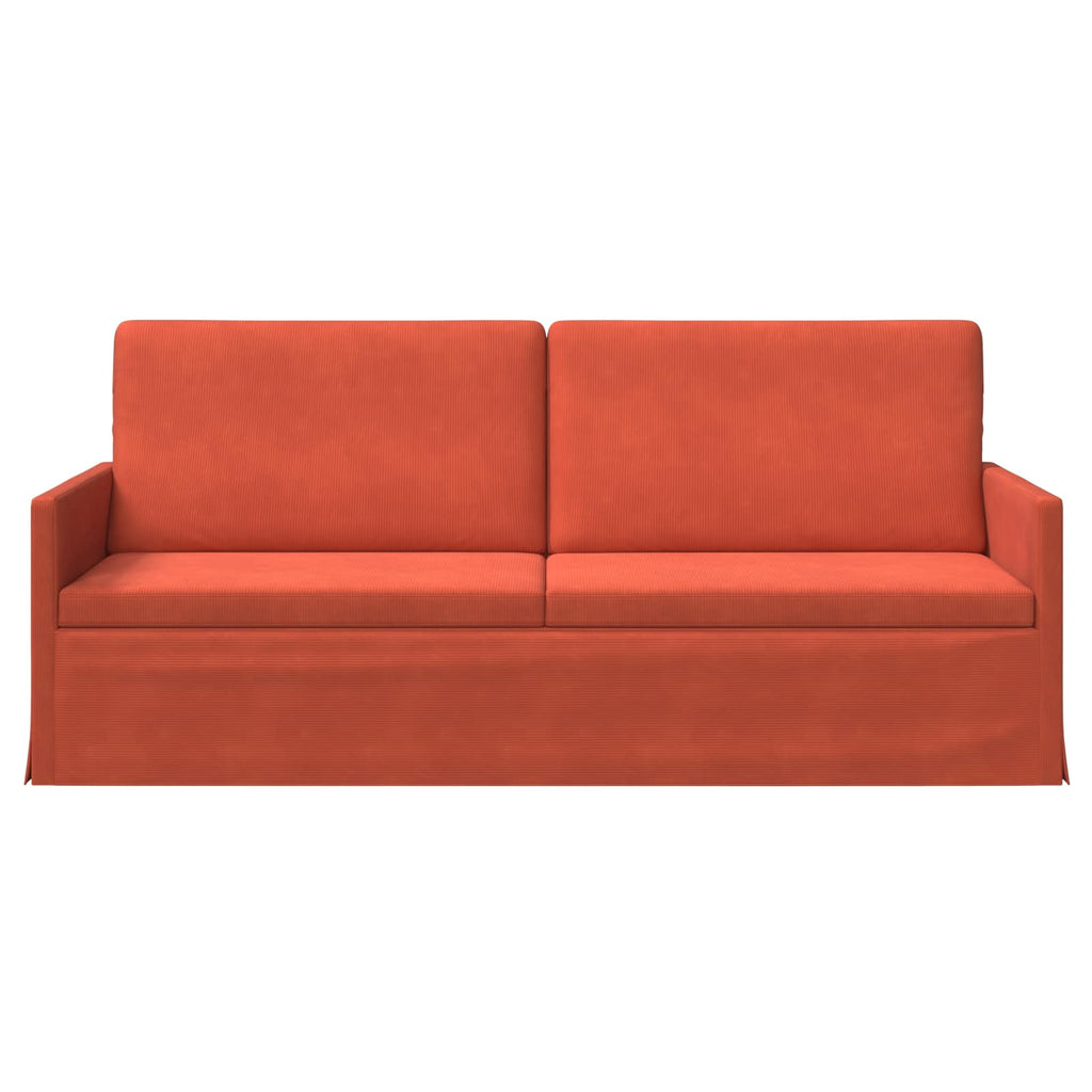 vidaXL Sofa na 3 osoby Czerwono-pomarańczowy 190 x 81 x 82 cm