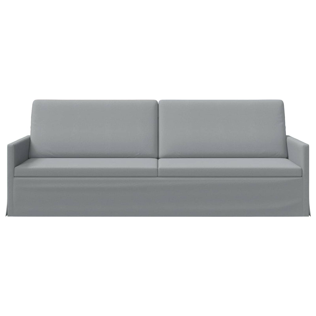 vidaXL Sofa na 3 osoby jasnoszary 220 x 81 x 82 cm tkanina