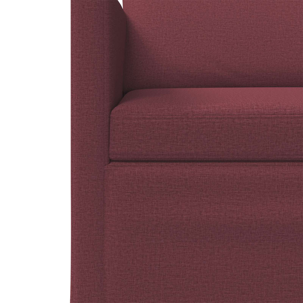 vidaXL Sofa na 3 osoby Czerwone wino 220 x 81 x 82 cm tkanina