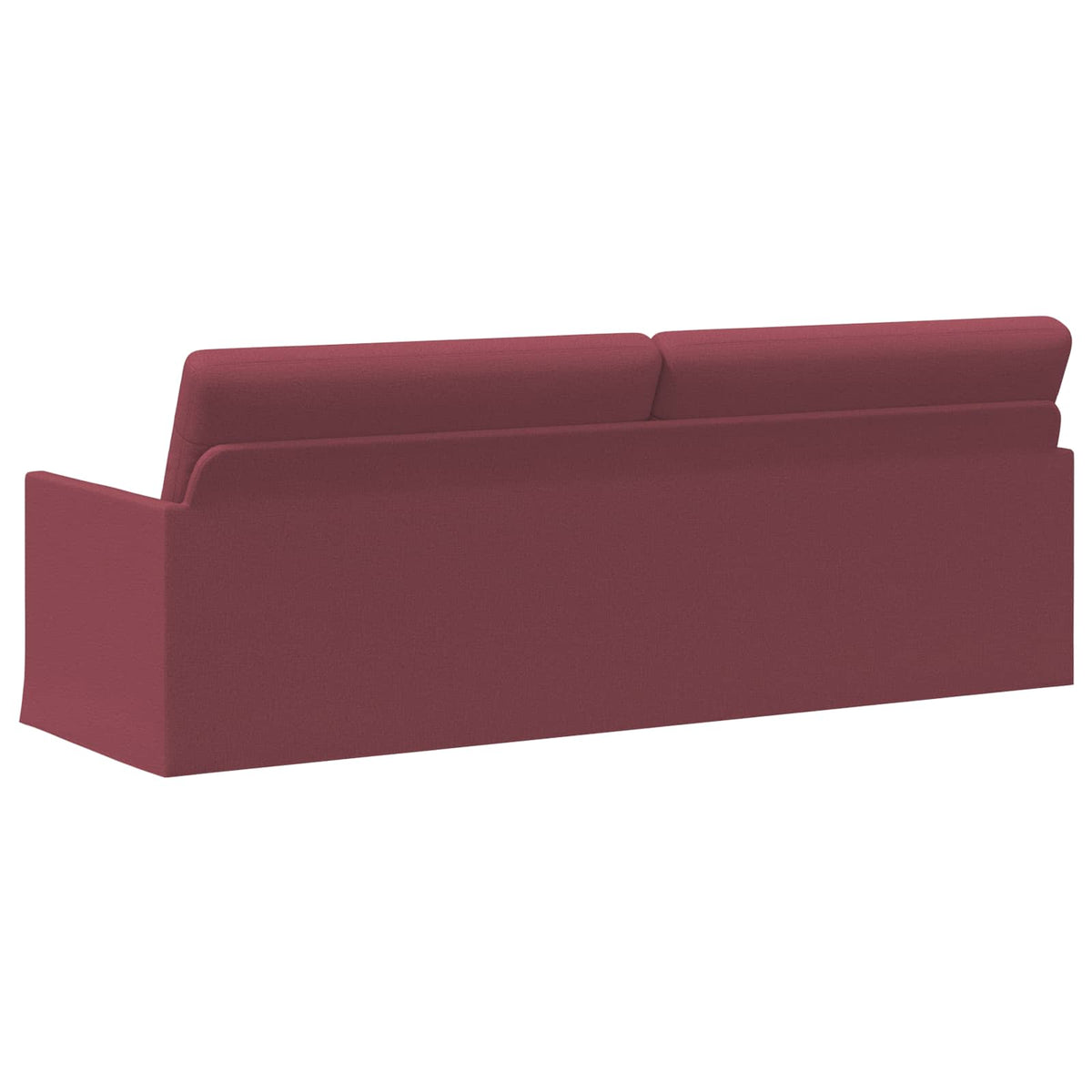 vidaXL Sofa na 3 osoby Czerwone wino 220 x 81 x 82 cm tkanina