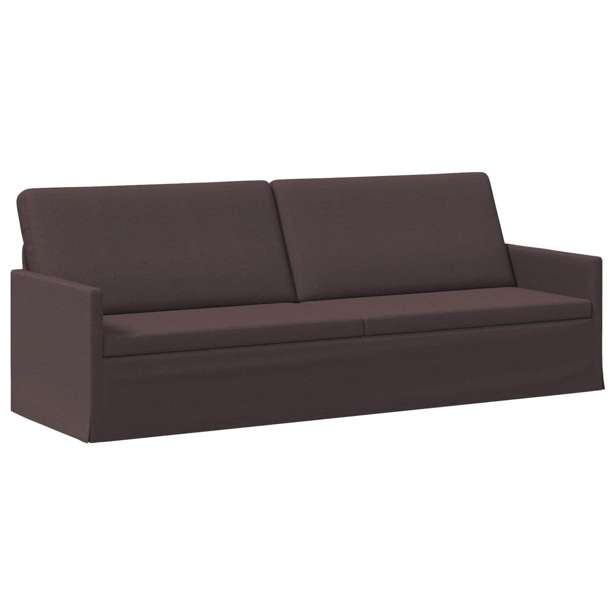 vidaXL Sofa na 3 osoby Ciemny brąz 220 x 81 x 82 cm tkanina