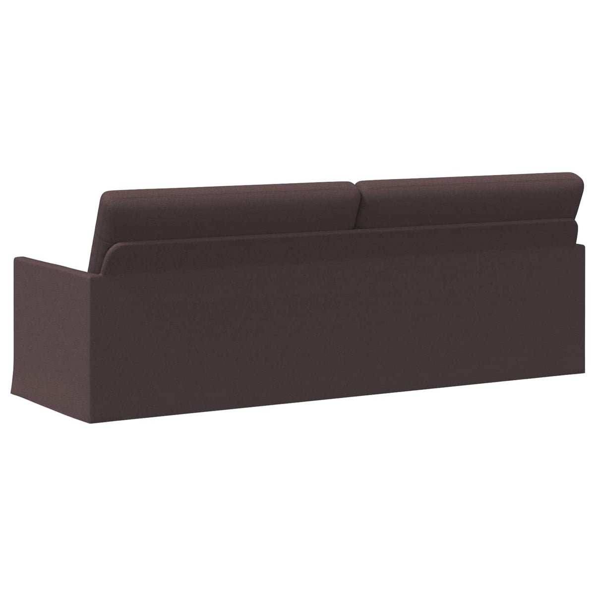 vidaXL Sofa na 3 osoby Ciemny brąz 220 x 81 x 82 cm tkanina