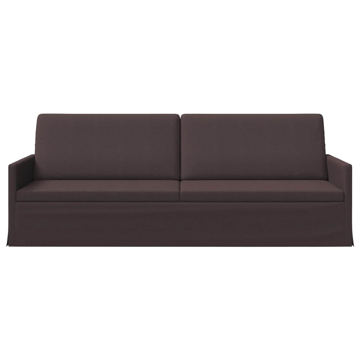 vidaXL Sofa na 3 osoby Ciemny brąz 220 x 81 x 82 cm tkanina