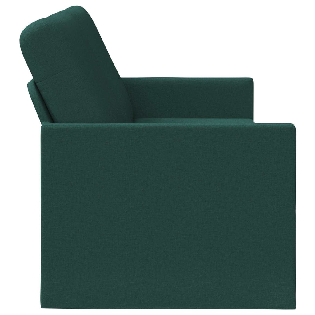 vidaXL Sofa na 3 osoby Ciemnozielony 220 x 81 x 82 cm tkanina