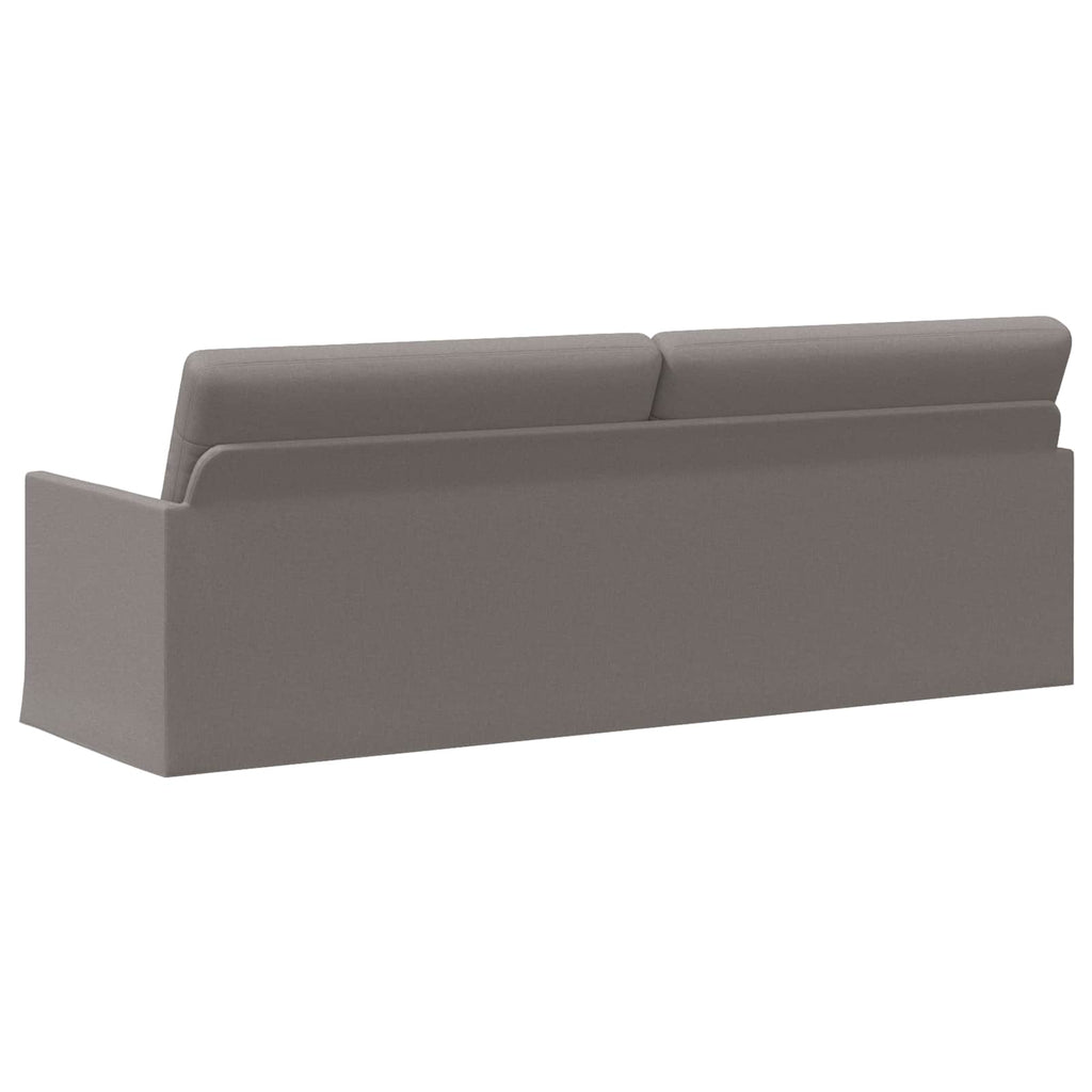 vidaXL Sofa na 3 osoby Ciemnoszary 220 x 81 x 82 cm tkanina