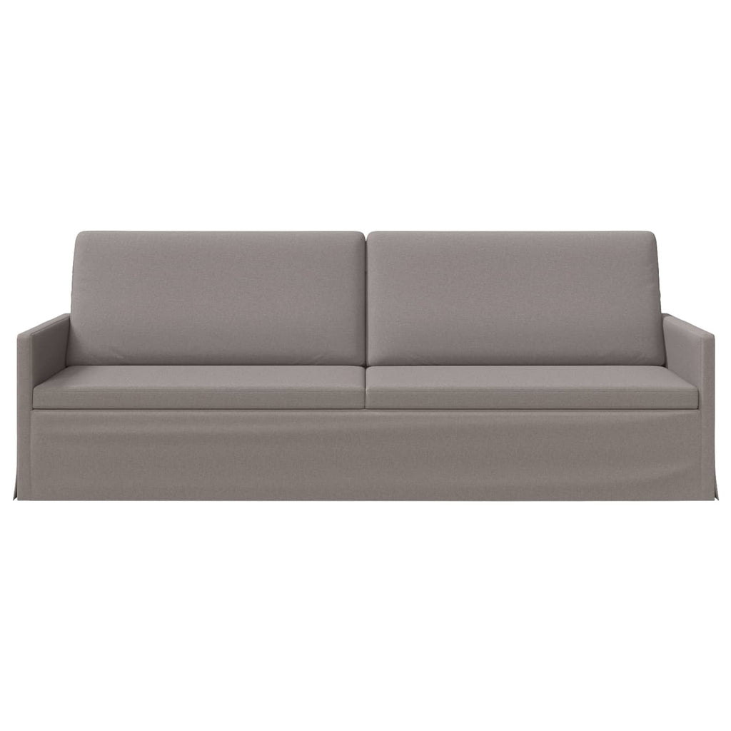 vidaXL Sofa na 3 osoby Ciemnoszary 220 x 81 x 82 cm tkanina