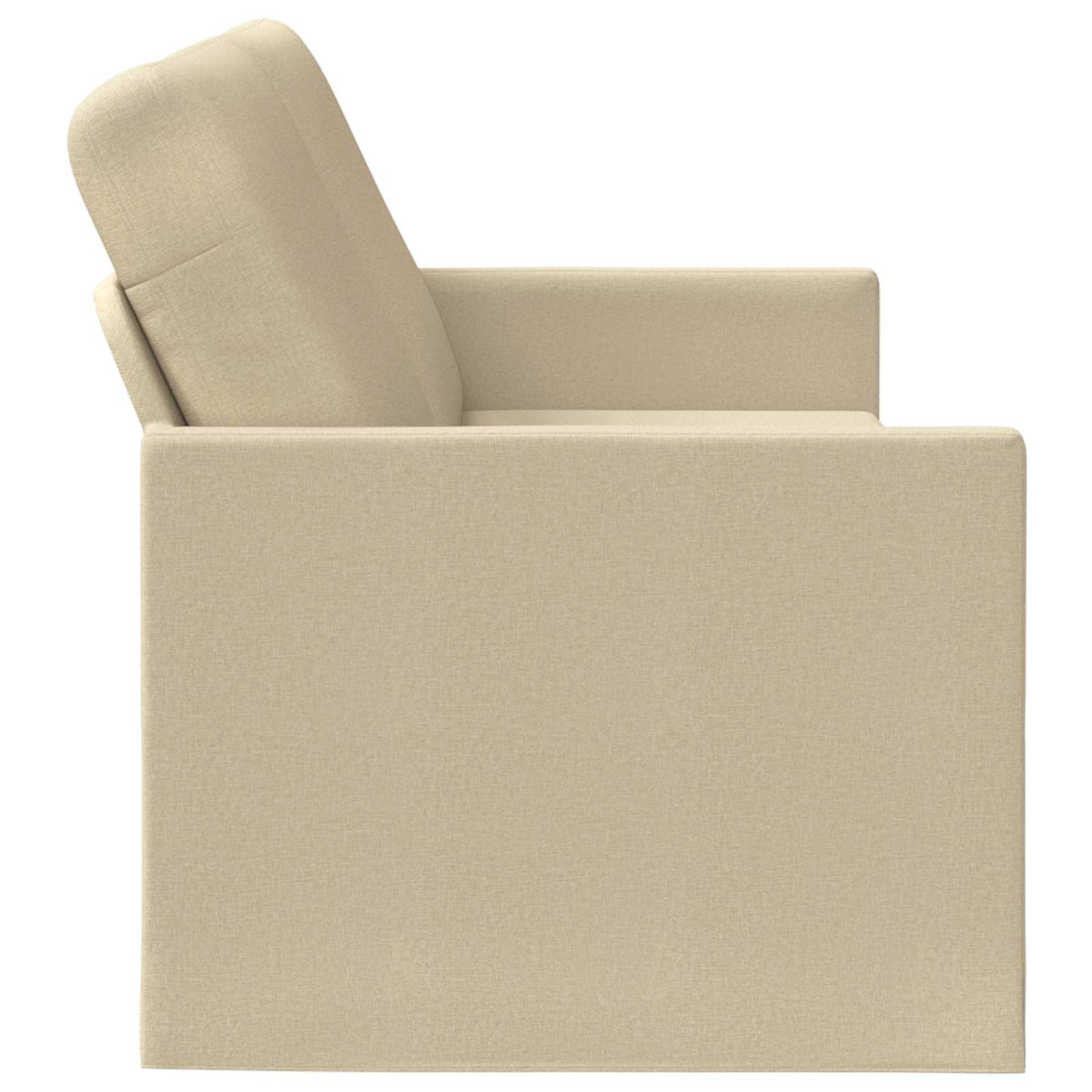 vidaXL Sofa na 3 osoby kremowy 220 x 81 x 82 cm tkanina
