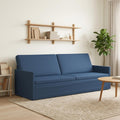 vidaXL Sofa na 3 osoby niebieski 220 x 81 x 82 cm tkanina