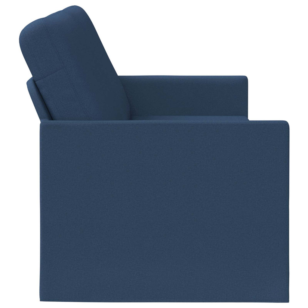 vidaXL Sofa na 3 osoby niebieski 220 x 81 x 82 cm tkanina