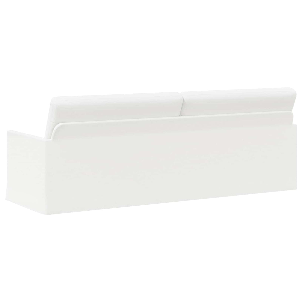 vidaXL Sofa na 3 osoby Biały 220 x 81 x 82 cm tkanina