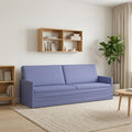 vidaXL Sofa na 3 osoby Niebieski dżins 220 x 81 x 82 cm tkanina
