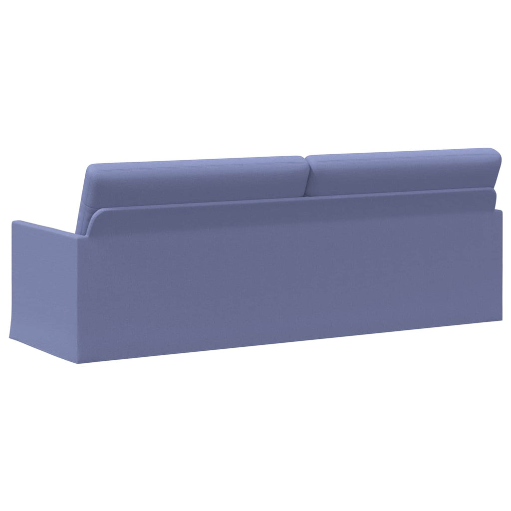 vidaXL Sofa na 3 osoby Niebieski dżins 220 x 81 x 82 cm tkanina