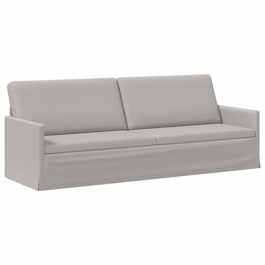 vidaXL Sofa na 3 osoby Szary chmur 220 x 81 x 82 cm tkanina