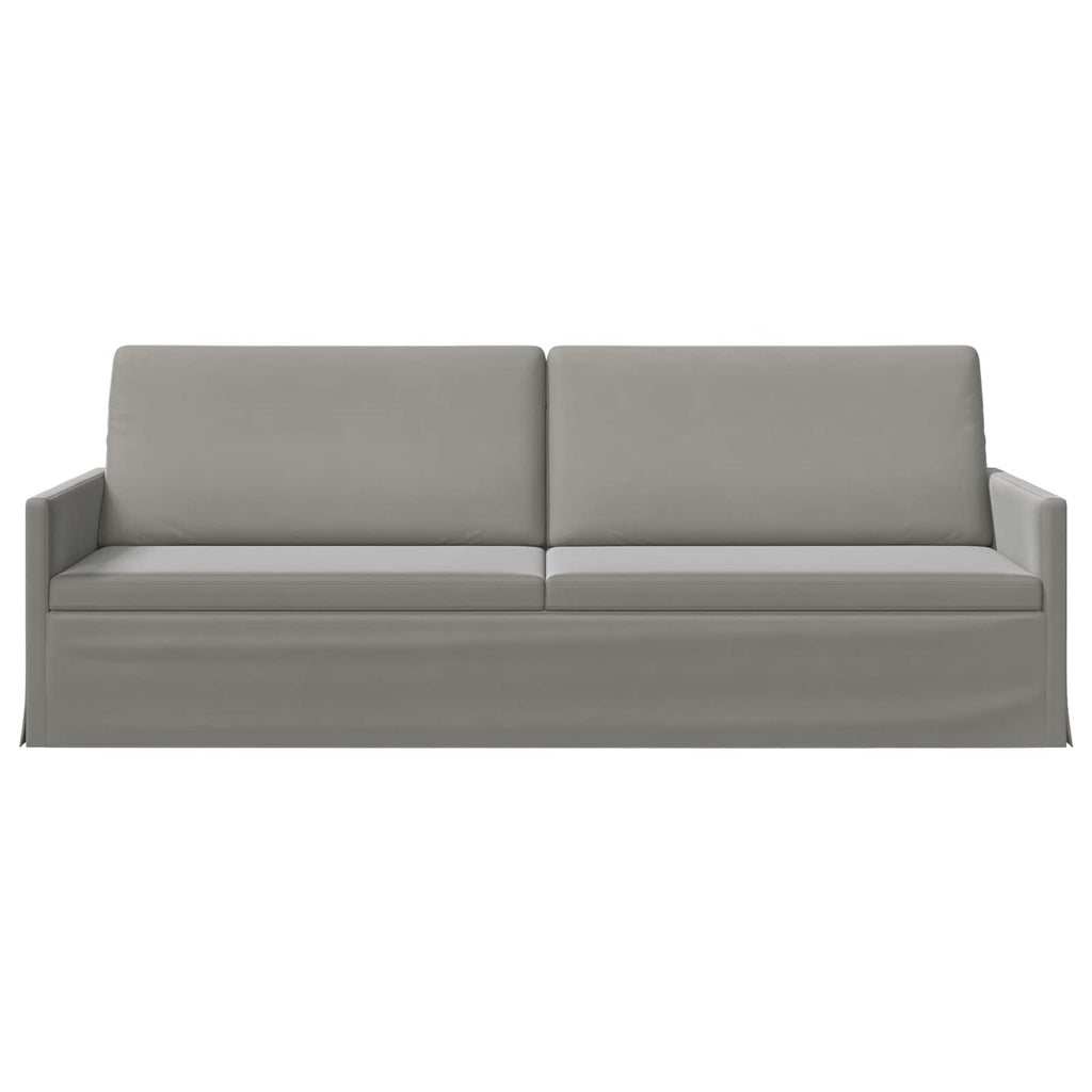 vidaXL Sofa na 3 osoby jasnoszary 220 x 81 x 82 cm Welur