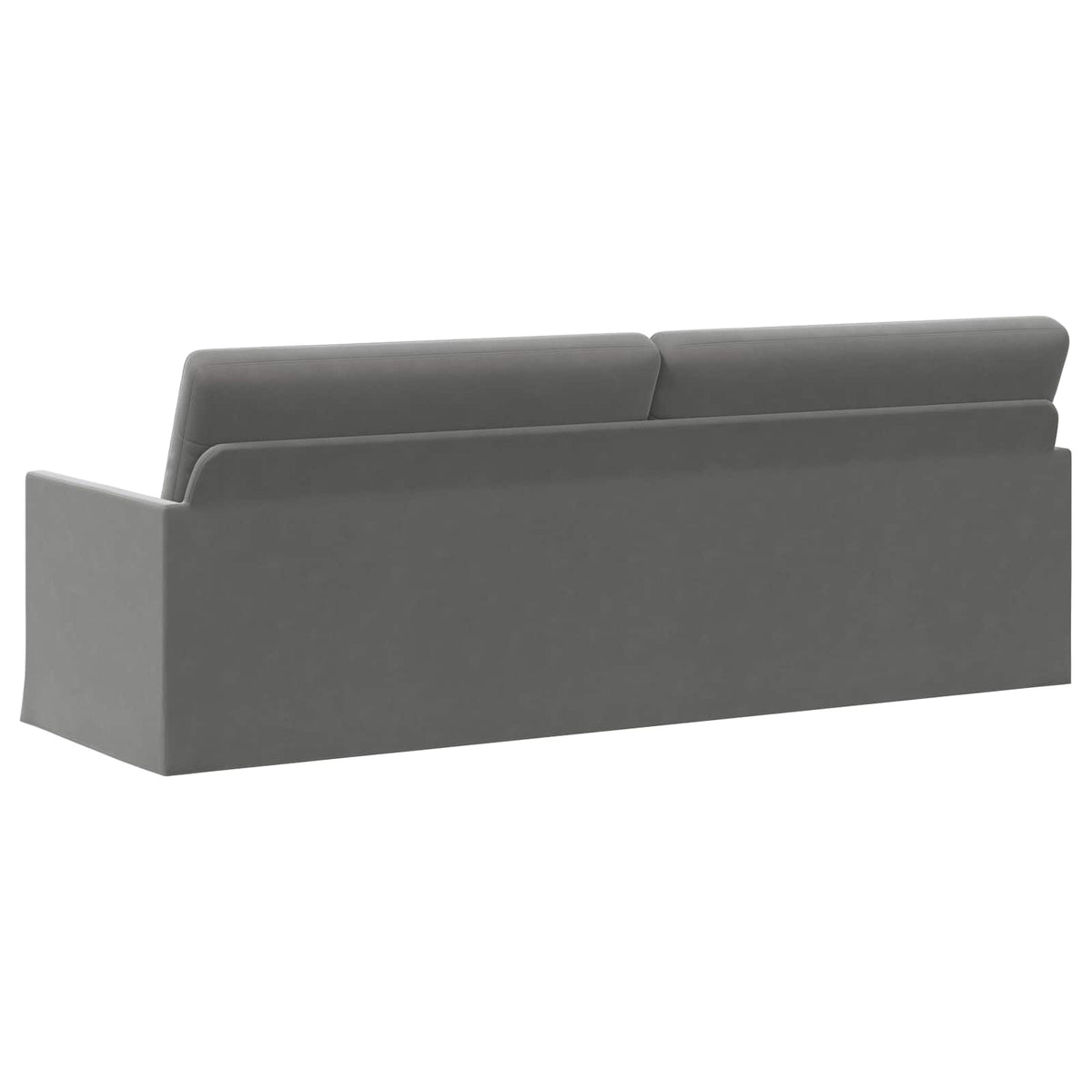 vidaXL Sofa na 3 osoby ciemnoszary 220 x 81 x 82 cm Welur