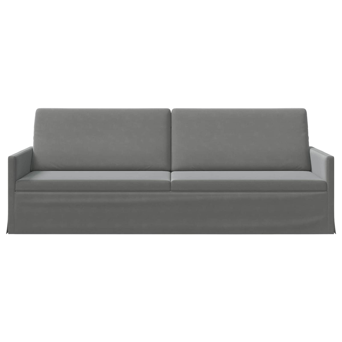vidaXL Sofa na 3 osoby ciemnoszary 220 x 81 x 82 cm Welur