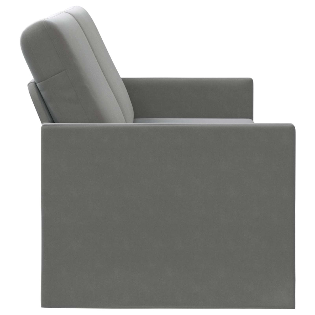 vidaXL Sofa na 3 osoby ciemnoszary 220 x 81 x 82 cm Welur