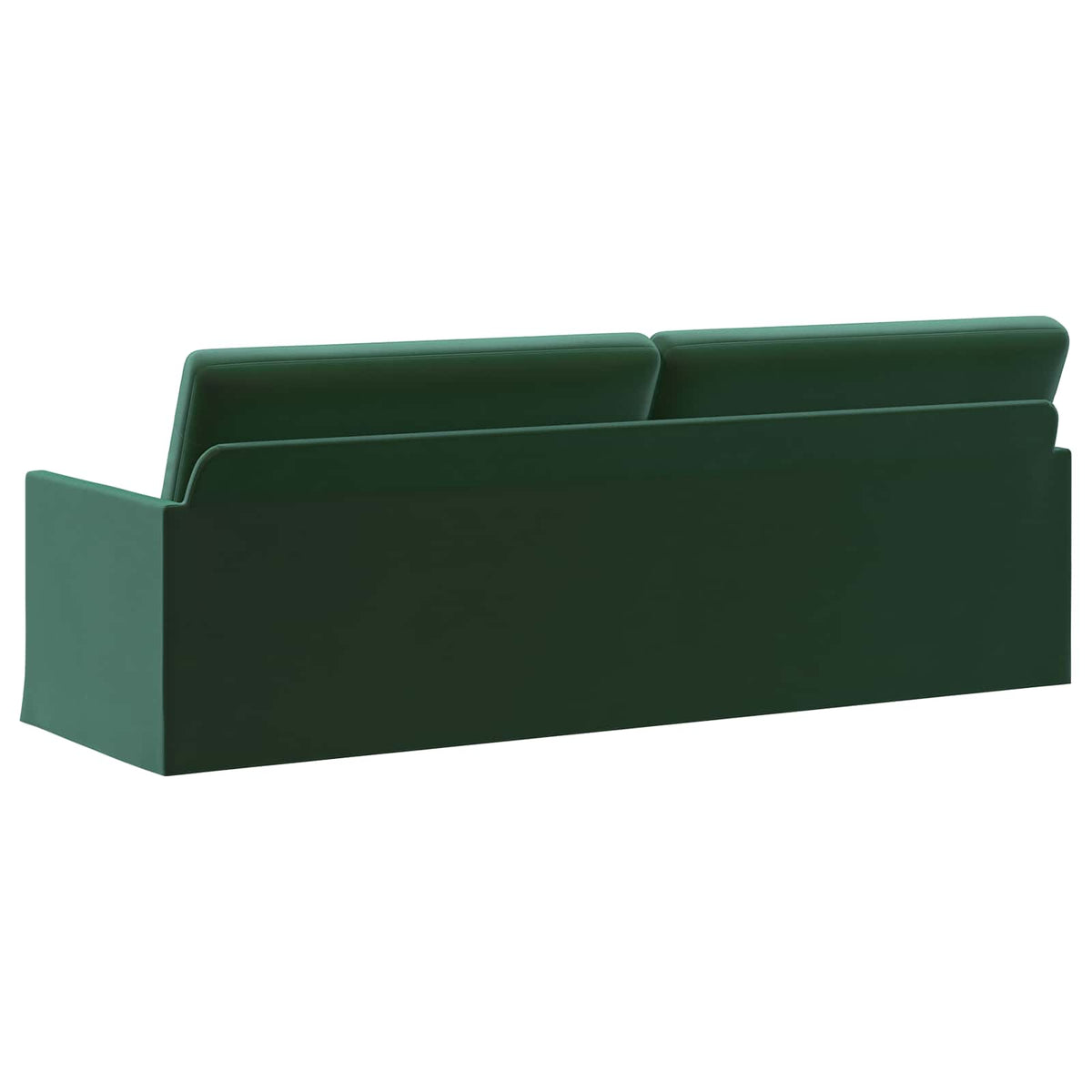 vidaXL Sofa na 3 osoby Ciemnozielony 220 x 81 x 82 cm Welur