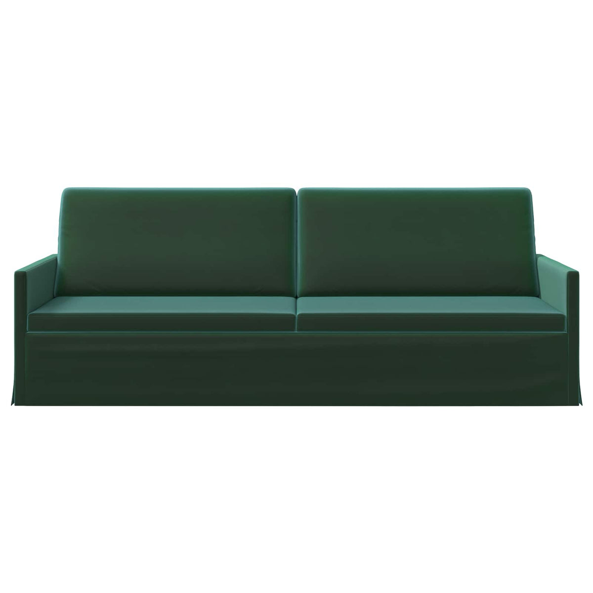 vidaXL Sofa na 3 osoby Ciemnozielony 220 x 81 x 82 cm Welur