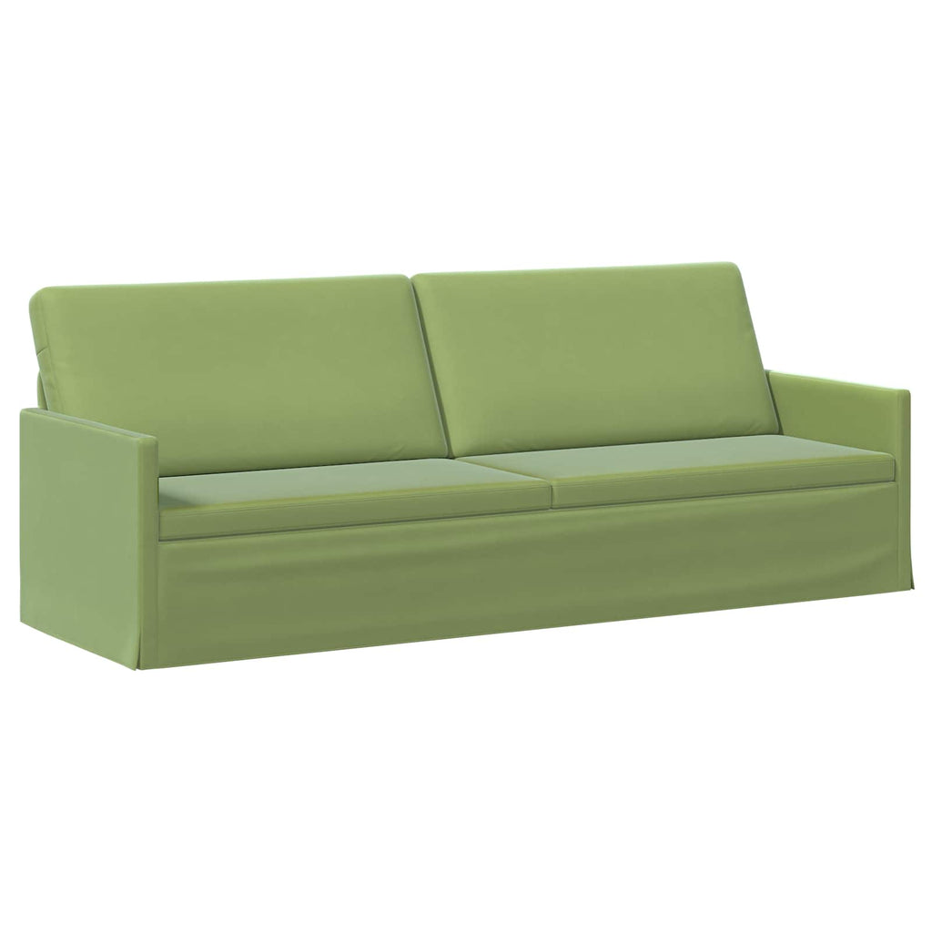 vidaXL Sofa na 3 osoby Jasnozielony 220 x 81 x 82 cm Welur