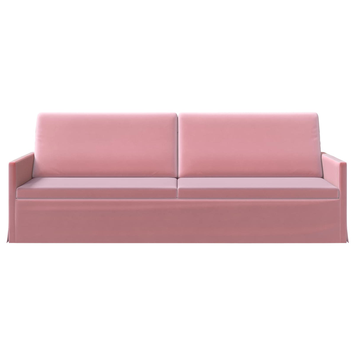 vidaXL Sofa na 3 osoby różowy 220 x 81 x 82 cm Welur